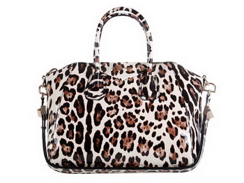 2013 Replica Givenchy Antigona Bag Leopard Leather 9981 White